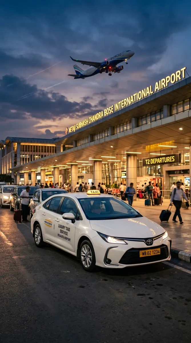 Toyota Cab at Kolkata Airport